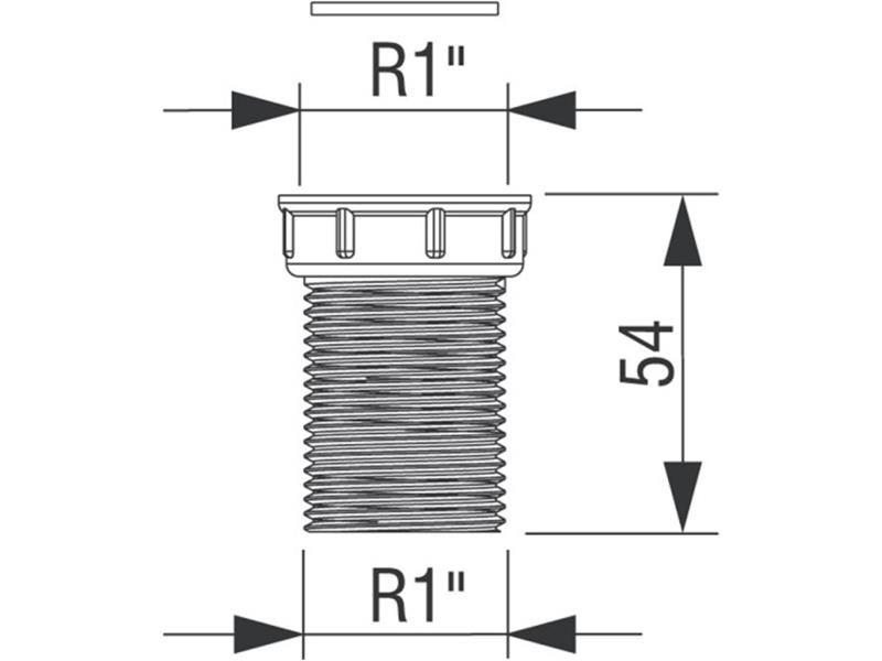 Podaljšek R1 za sifon za pomivalni stroj