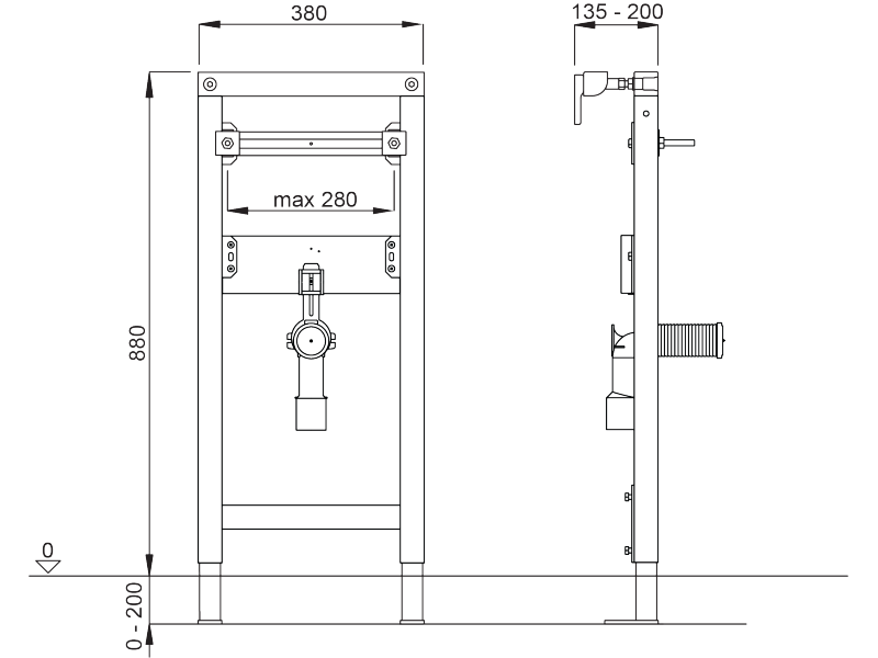 LIV-FIX WT 88 cm umivalnik