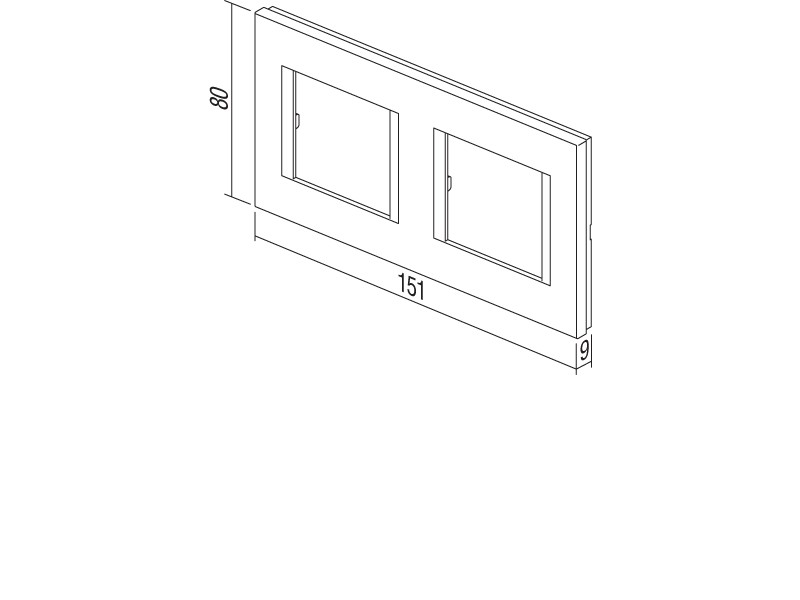 OKVIR LINE 2X2M