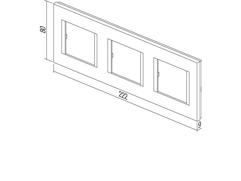 OKVIR LINE 3X2M