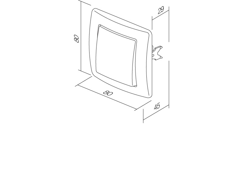 Stikalo enopolno SE10 PW 10AX 250V