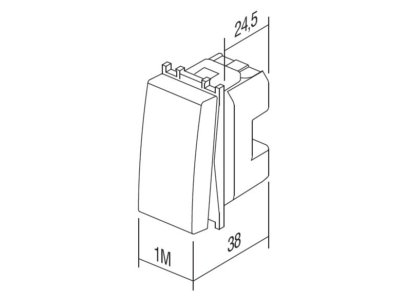 STIKALO ENOPOLNO 16AX 250V - 1M