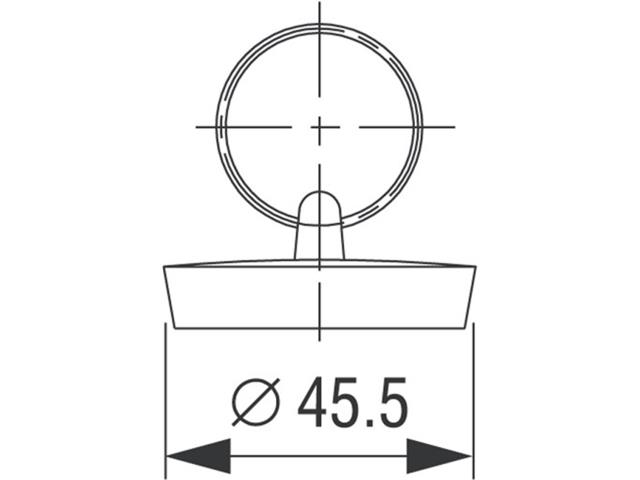 Plastični zamašek ø 45,5 mm