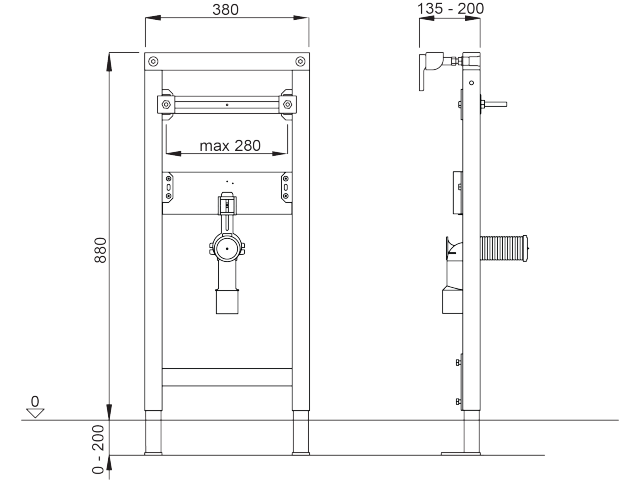 LIV-FIX WT 88 cm umivalnik