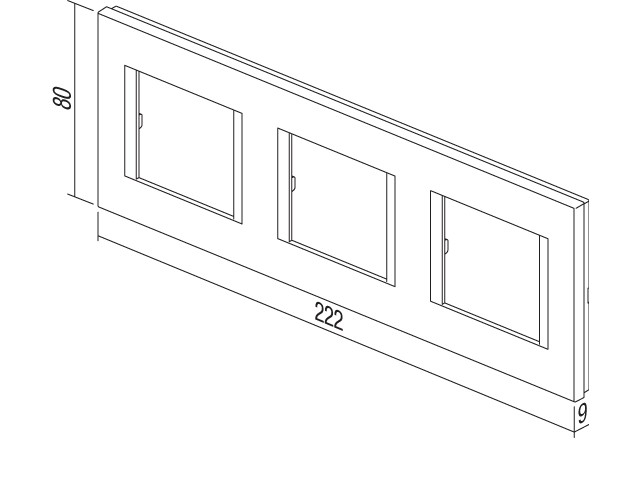 OKVIR LINE 3X2M