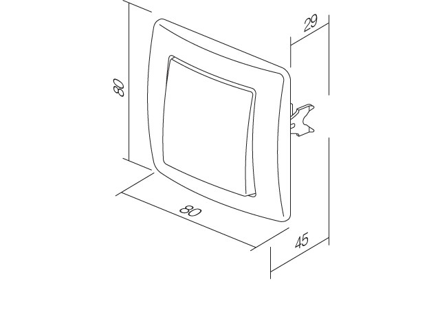 Stikalo enopolno SE10 PW 10AX 250V