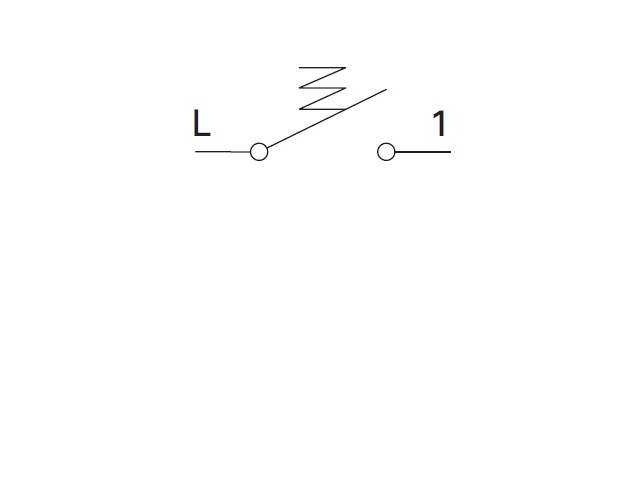 TIPKALO ENOPOLNO 16A 250V - 1M (SVETILKA)