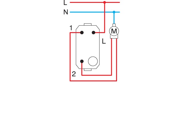 TIPKALO ŽALUZIJSKO 1-0-2 16A 250V - 1M