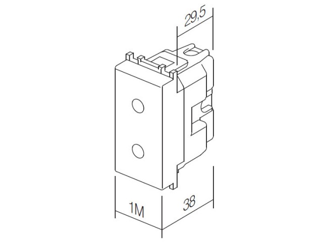 VTIČNICA EURO+KS 2P 10A 250V - 1M